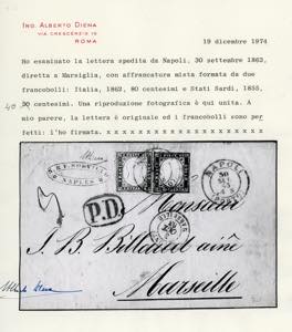 1863 - 80 cent. giallo arancio ... 