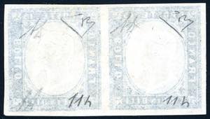 1863 - 15 cent. cobalto verdastro ... 