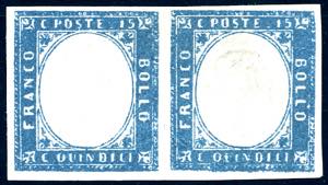 1863 - 15 cent. cobalto verdastro tipo ... 