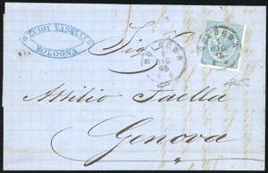 1863 - 15 cent. De La Rue (L18), perfetto, ... 