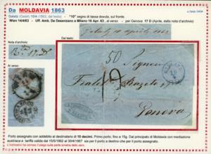 REGNO DITALIA-MOLDAVIA 1863 - ... 