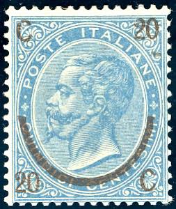 1865 - 20 cent. su 15 cent. Ferro di ... 