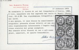 1879 - 2 lire Umberto I (43), ... 