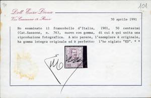 1901 - 50 cent. Floreale (76), ... 