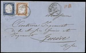 REGNO DITALIA-SVIZZERA 1862 - 20 cent. ... 