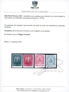 1910 - Garibaldi, serie completa ... 