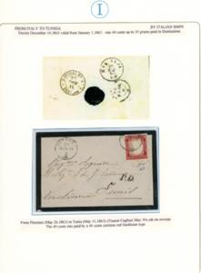 REGNO DITALIA-TUNISIA 1863 - 40 ... 