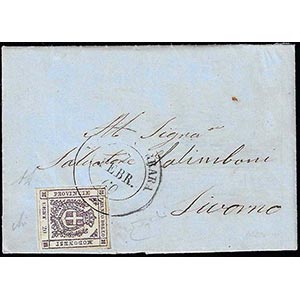 1860 - 20 cent. lilla violaceo scuro (16b), ... 