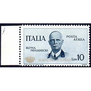 1934 - 10 lire ardesia, Coroncina (2), bordo ... 