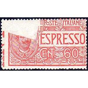 1922 - 60 cent. (7), stampa incompleta ... 