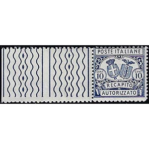 1928 - 10 cent., dent. 11 x 14 (1aa), bordo ... 