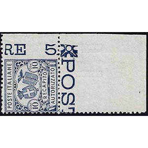 1928 - 10 cent., dent. 11, non dentellato a ... 