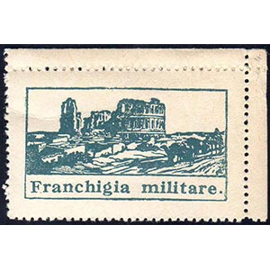 1943 - Franchigia, verde azzurro (1A), gomma ... 