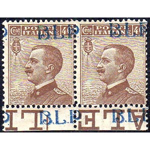 1921 - 40 cent., soprastampa BLP del I tipo ... 