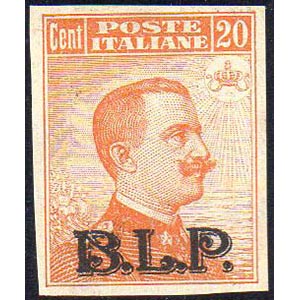 1922 - 20 cent., soprastampa BLP  del II ... 