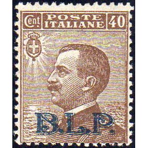 1922 - 40 cent., soprastampa azzurra BLP del ... 