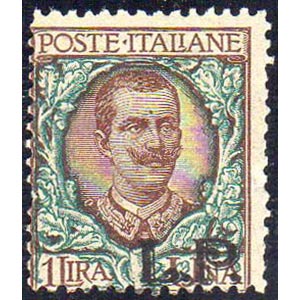 1922 - 1 lira, soprastampa BLP del II tipo, ... 