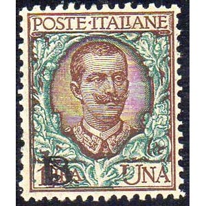 1922 - 1 lira, soprastampa BLP del II tipo, ... 