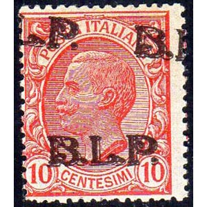 1923 - 10 cent. soprastampa BLP del III tipo ... 