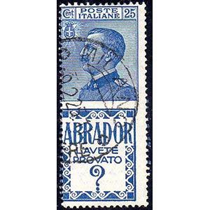 1924 - 25 cent. Abrador, debtellatura ... 