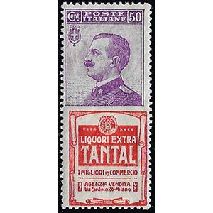 1924 - 50 cent. Tantal (18), nuovo, gomma ... 