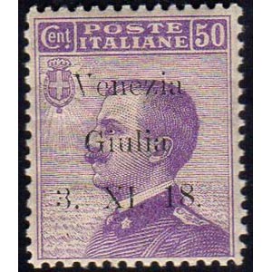 VENEZIA GIULIA 1918 - 50 cent. soprastampato ... 