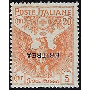 1916 - 20 + 5 cent. Croce Rossa, soprastampa ... 