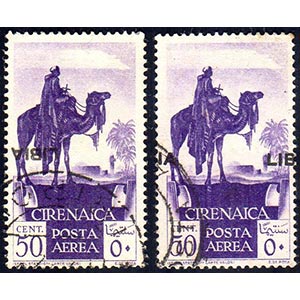 POSTA AEREA 1936 - 50 cent. violetto ... 