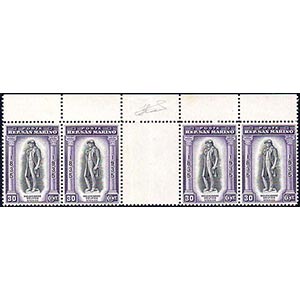 1935 - 30 cent. Delfico (199), striscia ... 