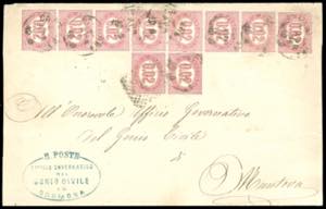 1875 - 0,02 lire lacca (1), striscia ... 