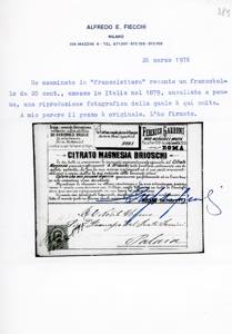 1892 - 20 cent. Umberto I, non ... 