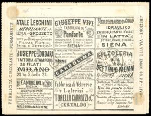 1887 - 8-8 su 10 cent. Umberto I ... 