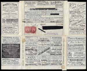 1887 - 8-8 su 10 cent. Umberto I ... 