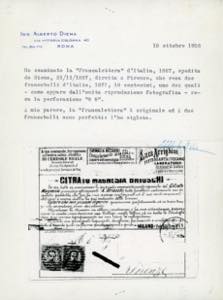 1887 - 8-8 su 10 cent. Umberto I ... 