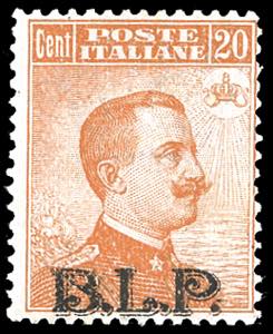 1922/23 - 20 cent. arancio Michetti, ... 