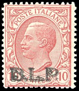 1923 - 10 cent. soprastampato BLP, III tipo ... 