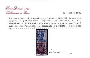 1924 - Serie completa di 19 valori ... 