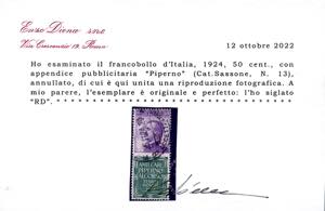 1924 - Serie completa di 19 valori ... 