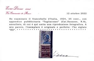 1924 - Serie completa di 19 valori ... 