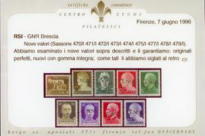 1943 - Soprastampati G.N.R. di ... 