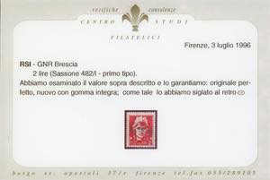 1943 - Soprastampati G.N.R. di ... 