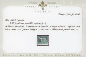 1943 - Soprastampati G.N.R. di ... 