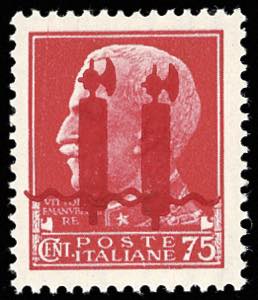 1944 - 75 cent. scambio di soprastampa ... 