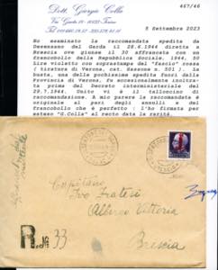 1944 - 50 lire soprastampato ... 