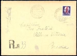 1944 - 50 lire soprastampato fascio in ... 