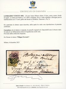 1856 - 30 cent. bruno lillaceo ... 