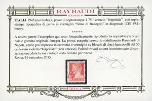 1943 - 1,75 lire Imperiale, ... 