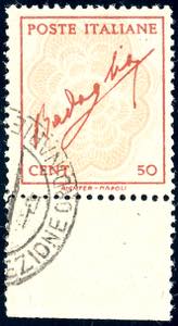 1944 - 50 cent. rosso e bistro ... 