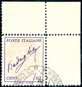 1944 - 50 cent. violetto e grigio Badoglio, ... 