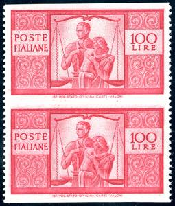 1946 - 100 lire Democratica, coppia ... 